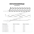 Металлочерепица МЕТАЛЛ ПРОФИЛЬ Монтерроса-XL NormanMP (ПЭ-01-7024-0.5)