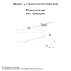 Планка карнизная 100х69х2000 NormanMP (ПЭ-01-9003-0.5)
