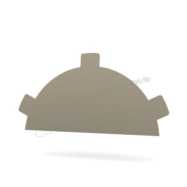 Заглушка конька круглого R80 простая (ПЭ-01-1015-0.45) ― заказать в нашем интернет-магазине по умеренным ценам.