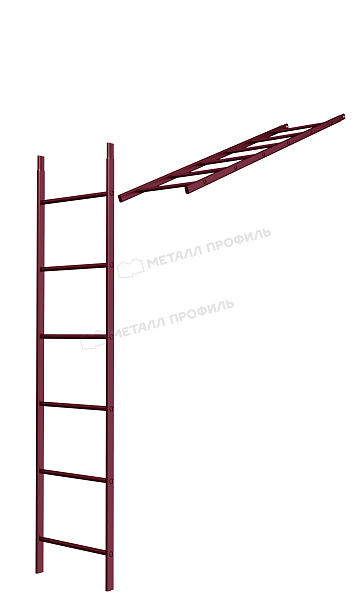 Лестница кровельная стеновая дл. 1860 мм без кронштейнов (3005) ― где заказать в Шымкенте? В нашем интернет-магазине!