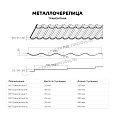 Металлочерепица МЕТАЛЛ ПРОФИЛЬ Трамонтана-ML NormanMP (ПЭ-01-7004-0.5)